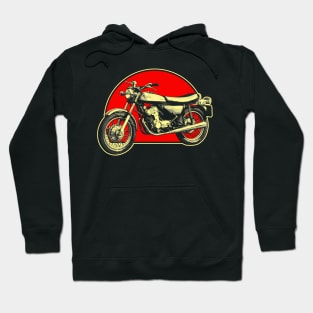 Fury 1970 Retro Red Circle Motorcycle Hoodie